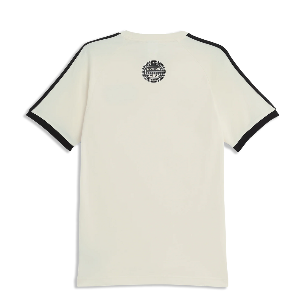 Oasis Live '25 Adidas 3 Stripes T-Shirt White