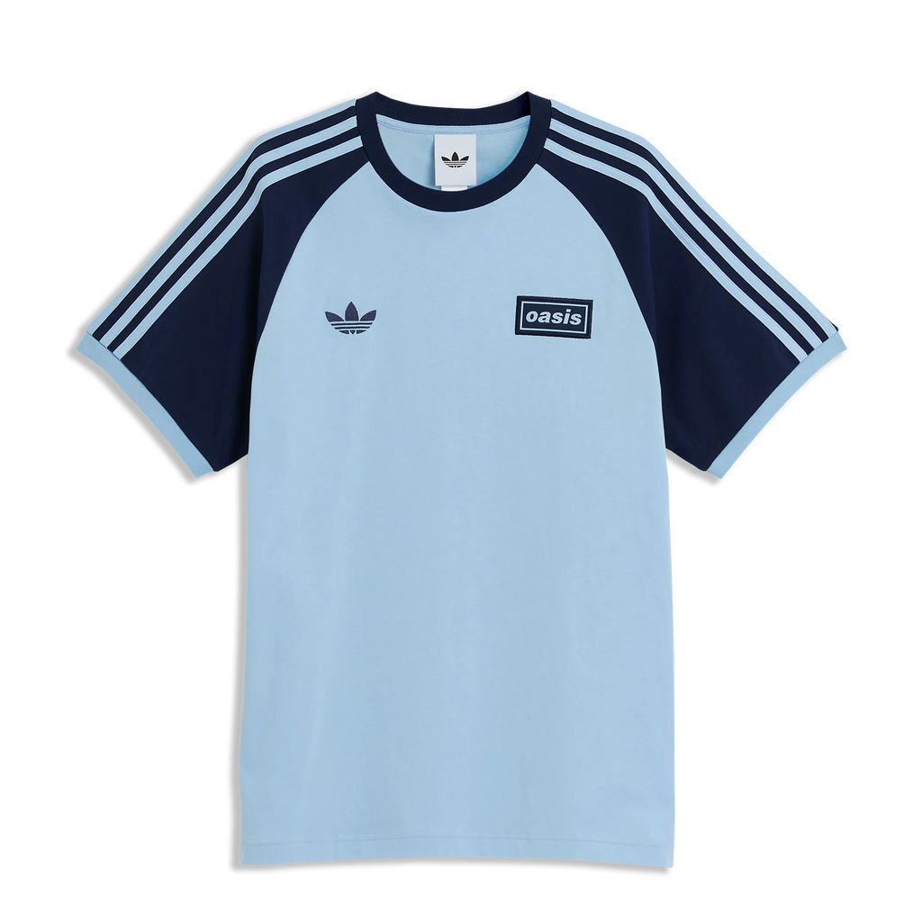 Oasis Live '25 Adidas 3 Stripes T-Shirt Sky