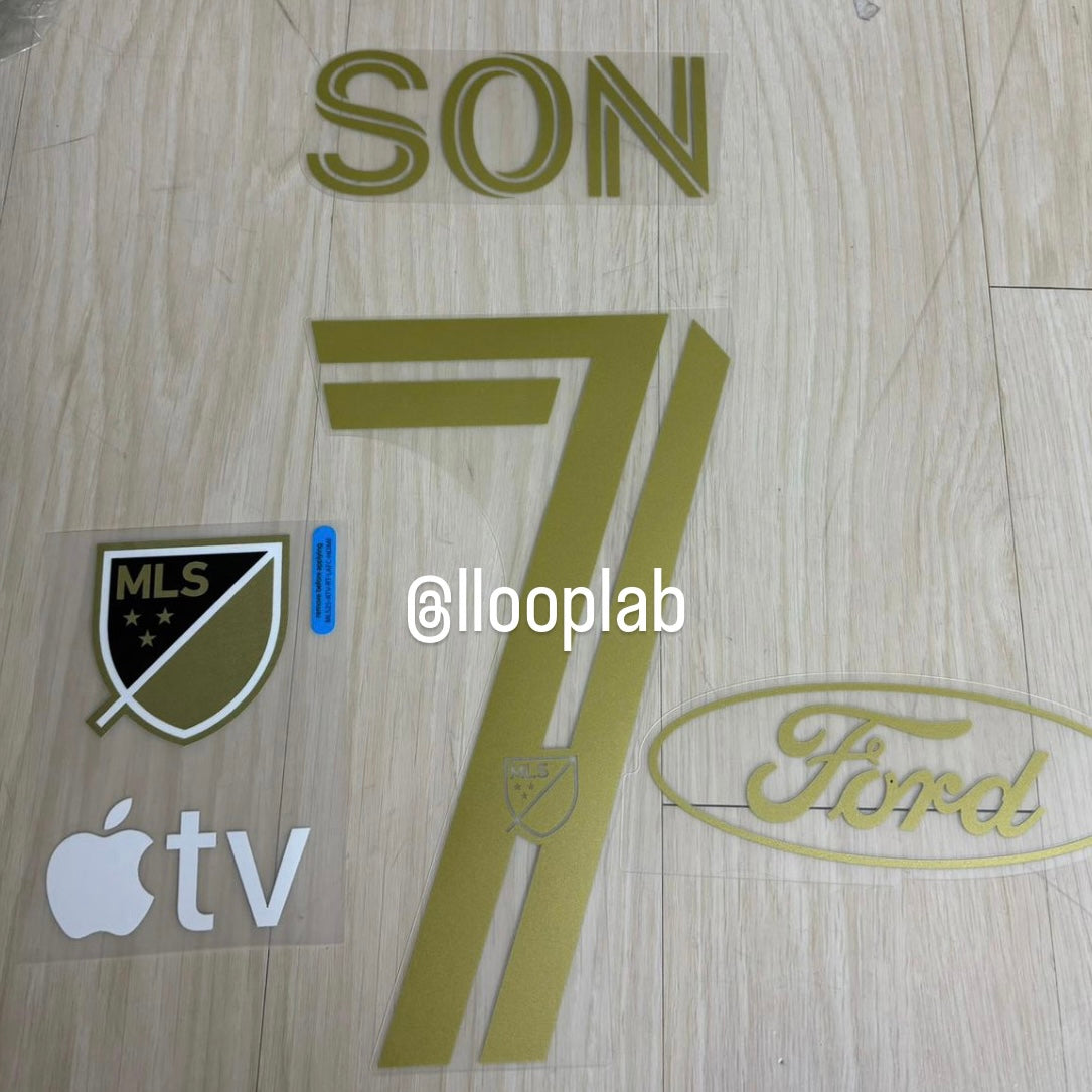 [限時團購-自備球衣 只需印號] LAFC #7 SON Official Printing Set