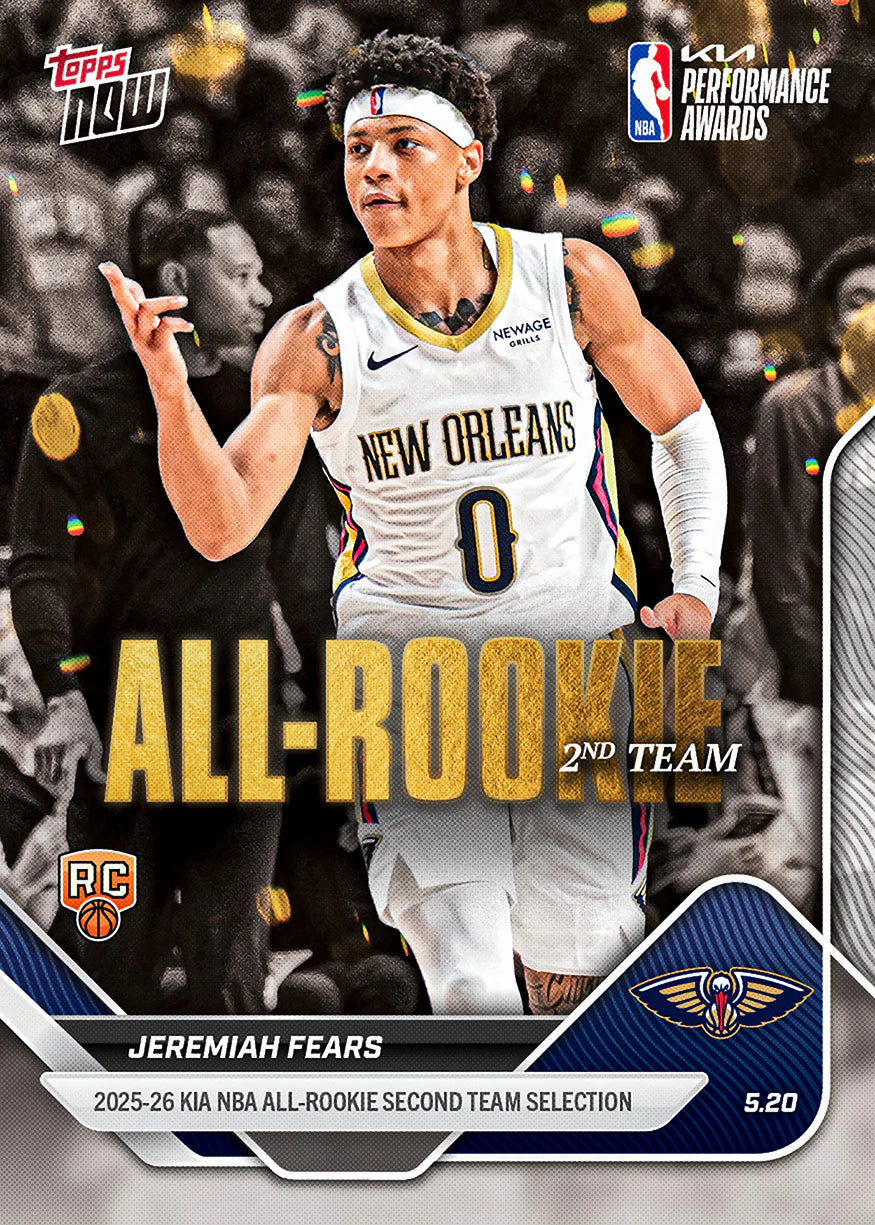 [5/23限時預購] 2025-26 NBA Topps NOW All Rookie