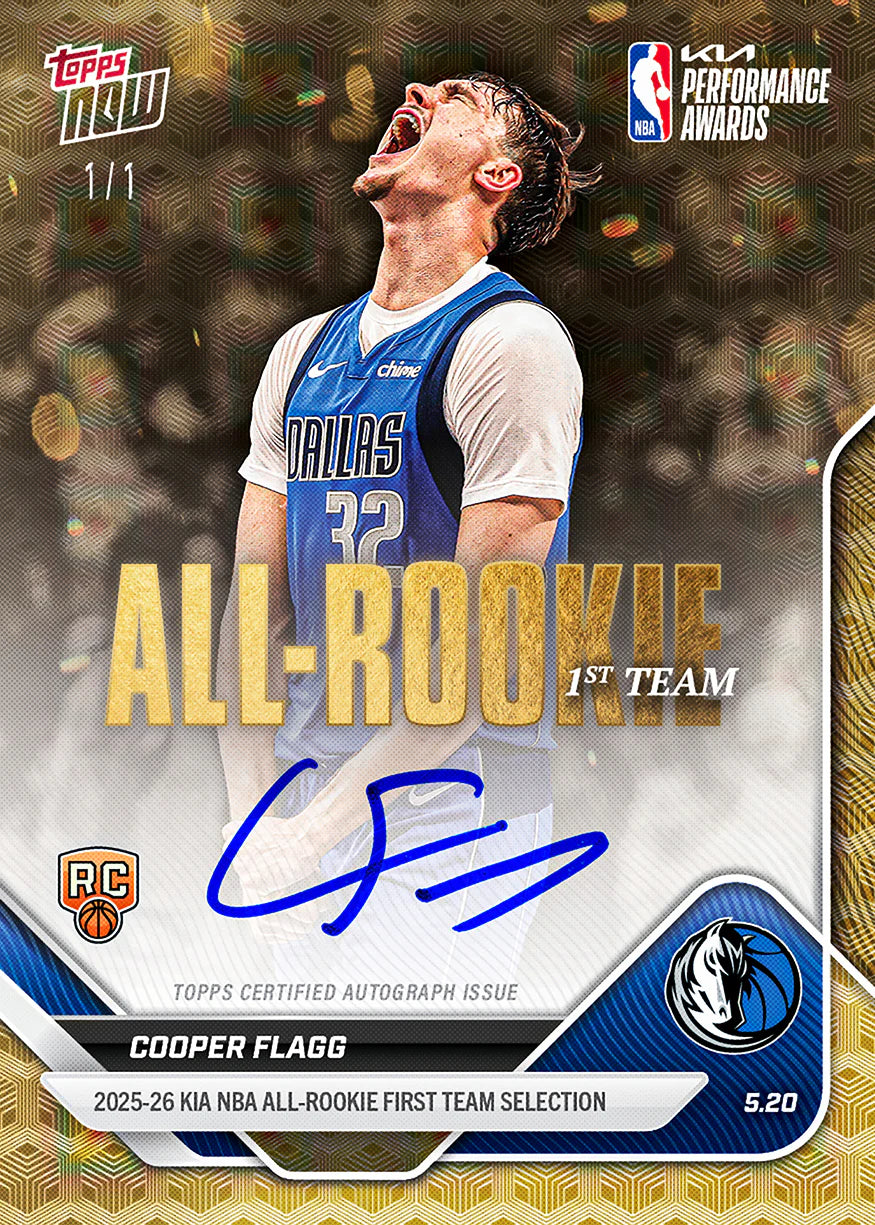 [5/23限時預購] 2025-26 NBA Topps NOW All Rookie