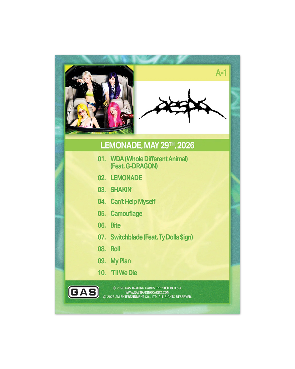 aespa X GAS Trading Cards