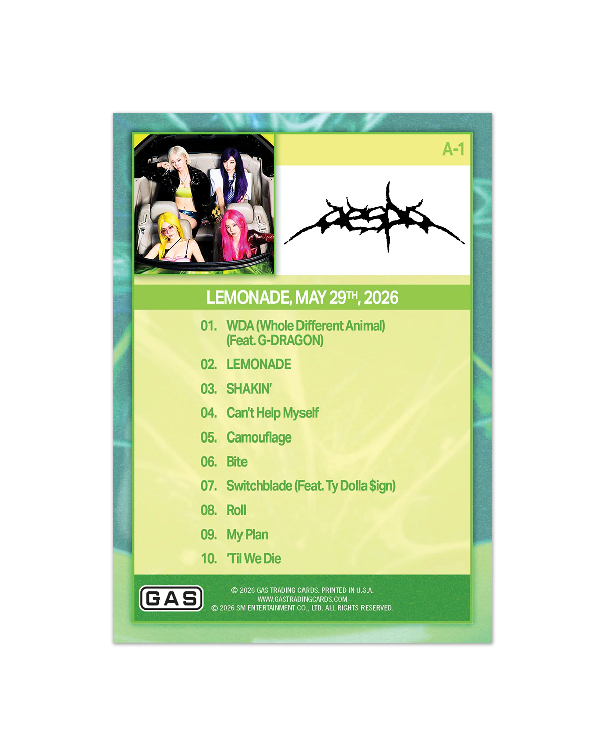 aespa X GAS Trading Cards