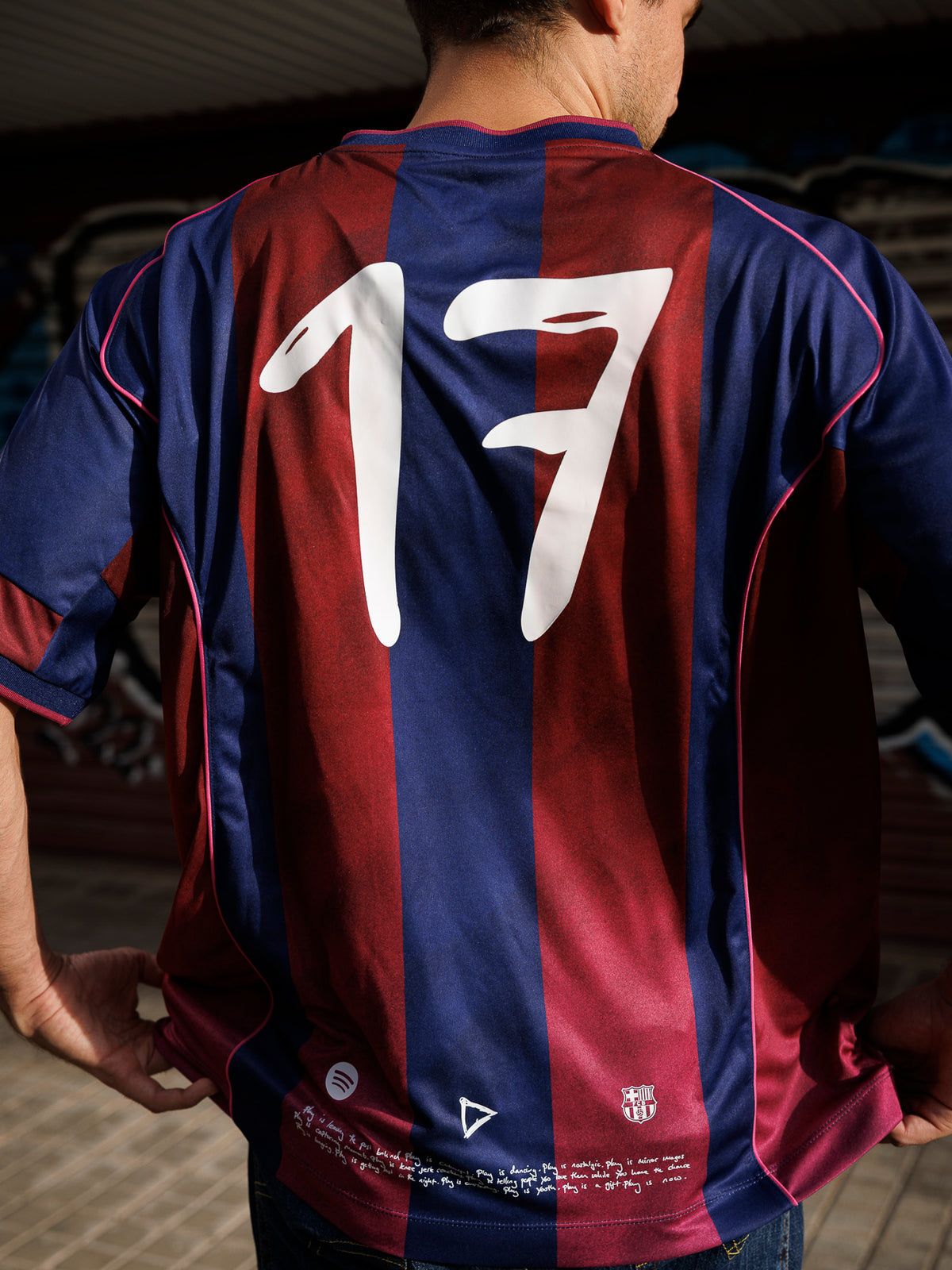 Ed Sheeran x Spotify x FC Barcelona Retro 2004/05 Home Play Jersey