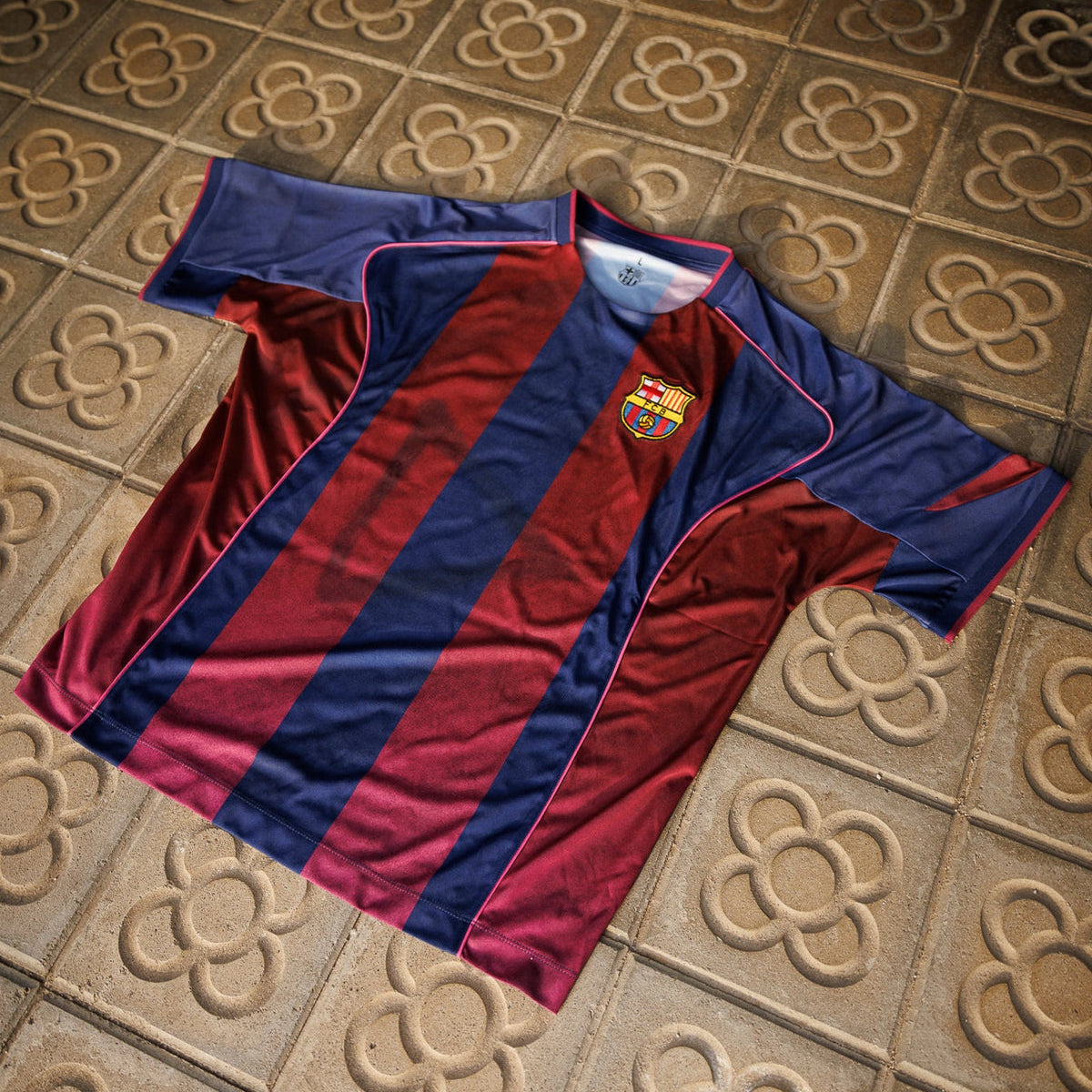 Ed Sheeran x Spotify x FC Barcelona Retro 2004/05 Home Play Jersey