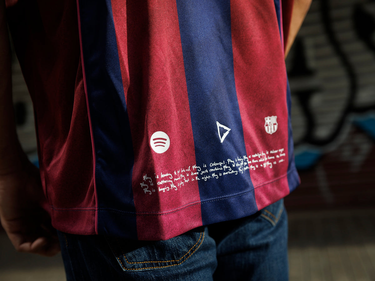 Ed Sheeran x Spotify x FC Barcelona Retro 2004/05 Home Play Jersey