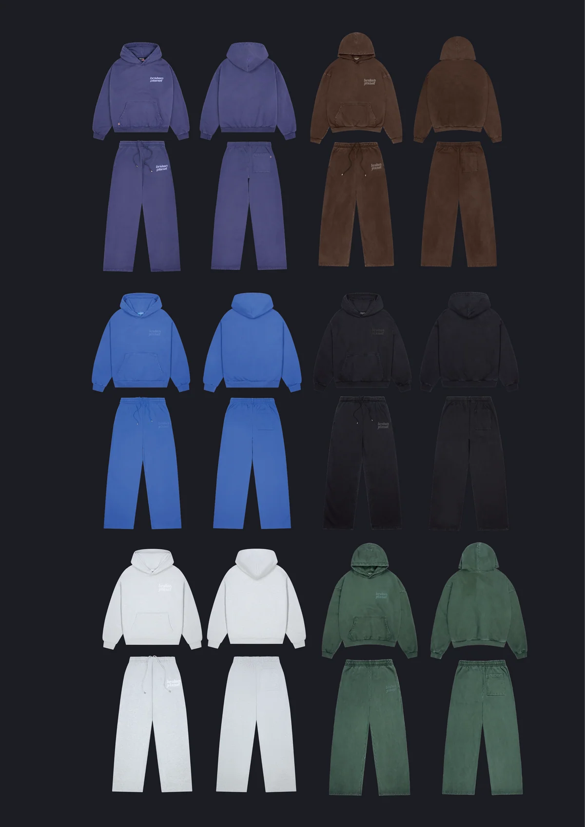 [BP盲盒] 經典Logo帽踢T+長褲Set