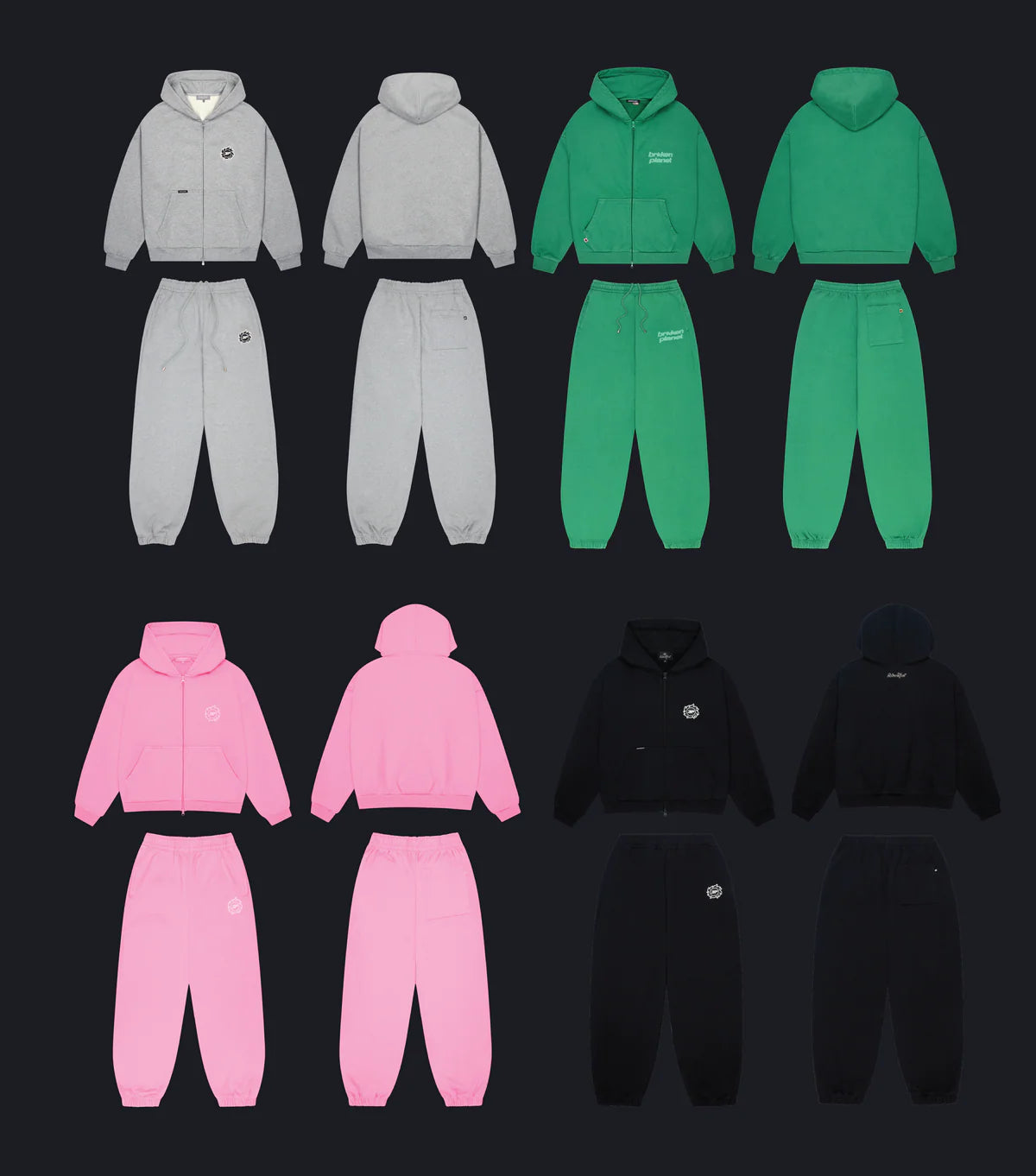 [BP盲盒] 基礎款帽踢T+長褲Set