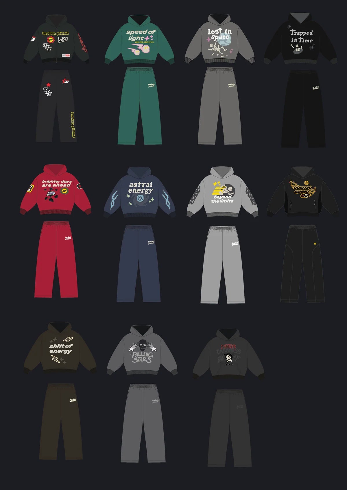 [BP盲盒] OG帽踢T+長褲Set