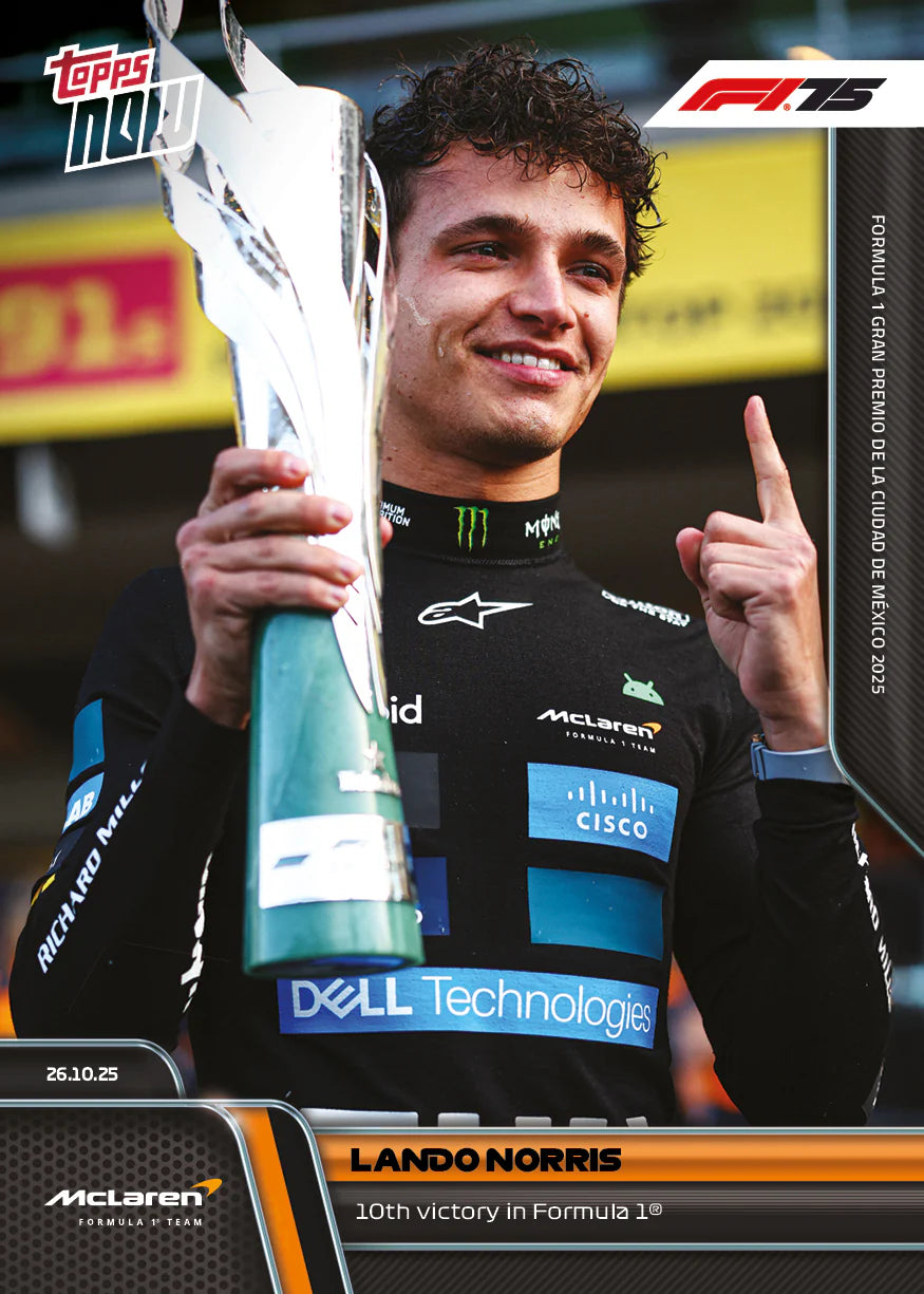 ToppsNow | Lando Norris | 2025 Formula 1 | Card 72