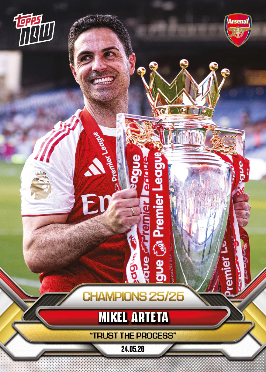 [5/31限時預購] Mikel Arteta - 2025-26 Arsenal FC Topps NOW® - Card 1