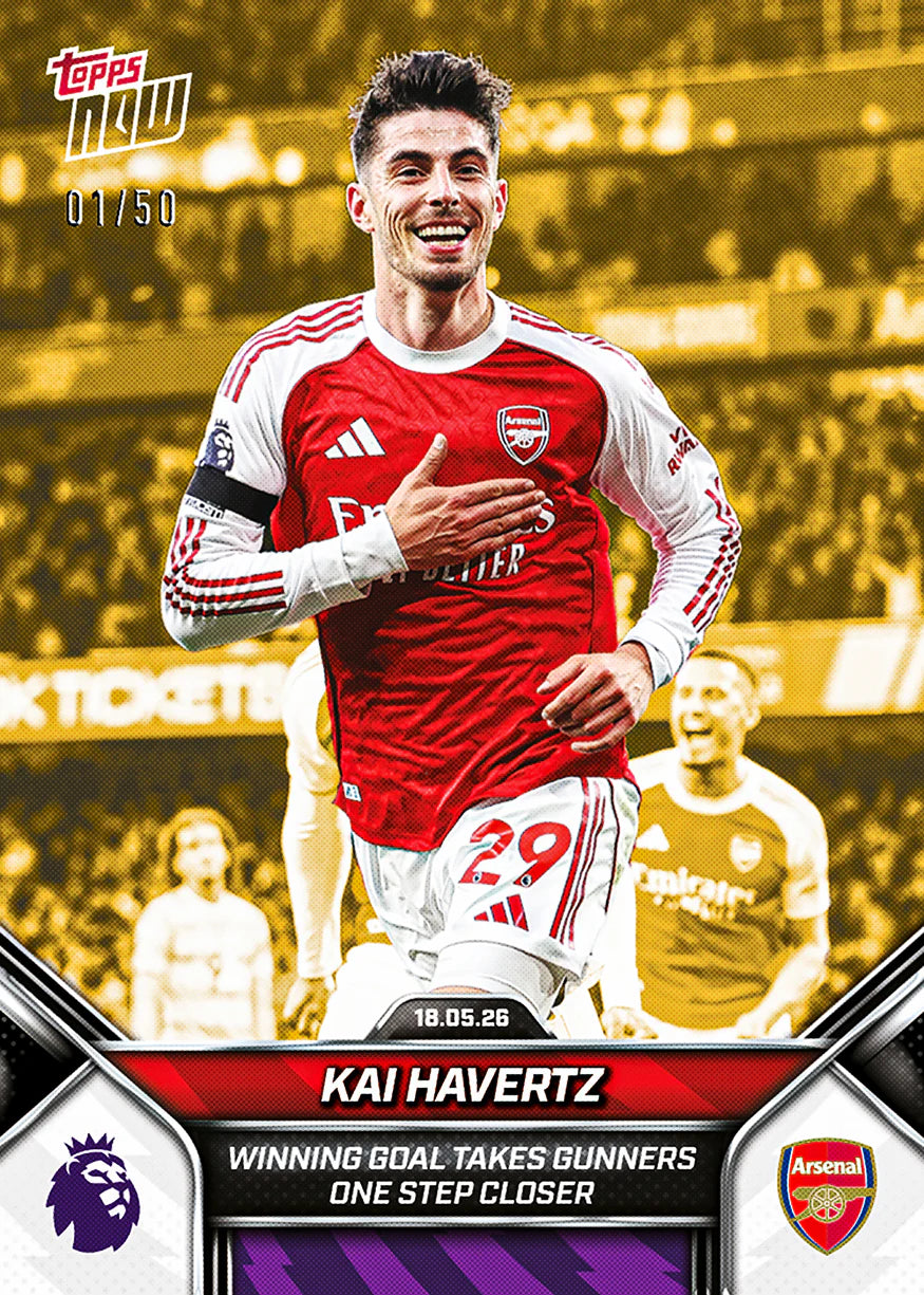 [5/25限時預購] Kai Havertz 2025-26 Premier League Topps NOW® - Card 197