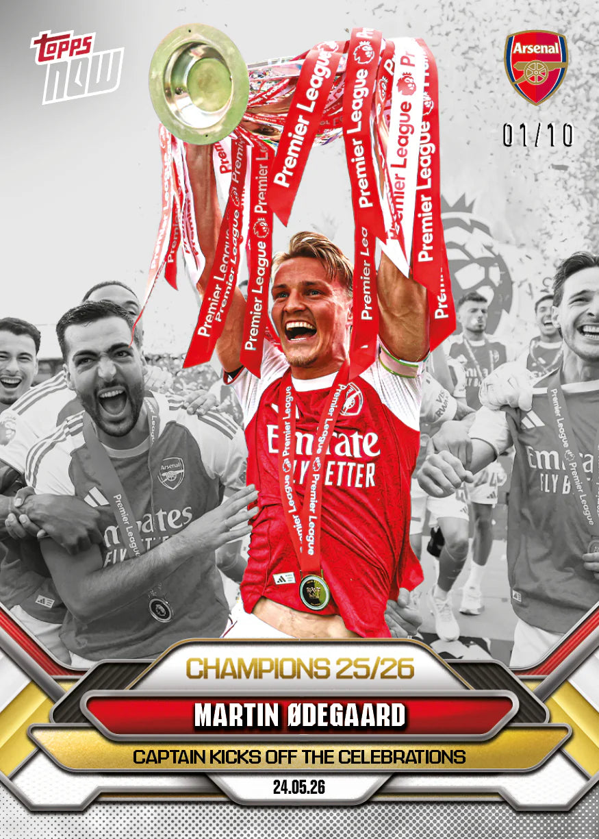 [5/31限時預購] Martin Ødegaard - 2025-26 Arsenal FC Topps NOW® - Card 7