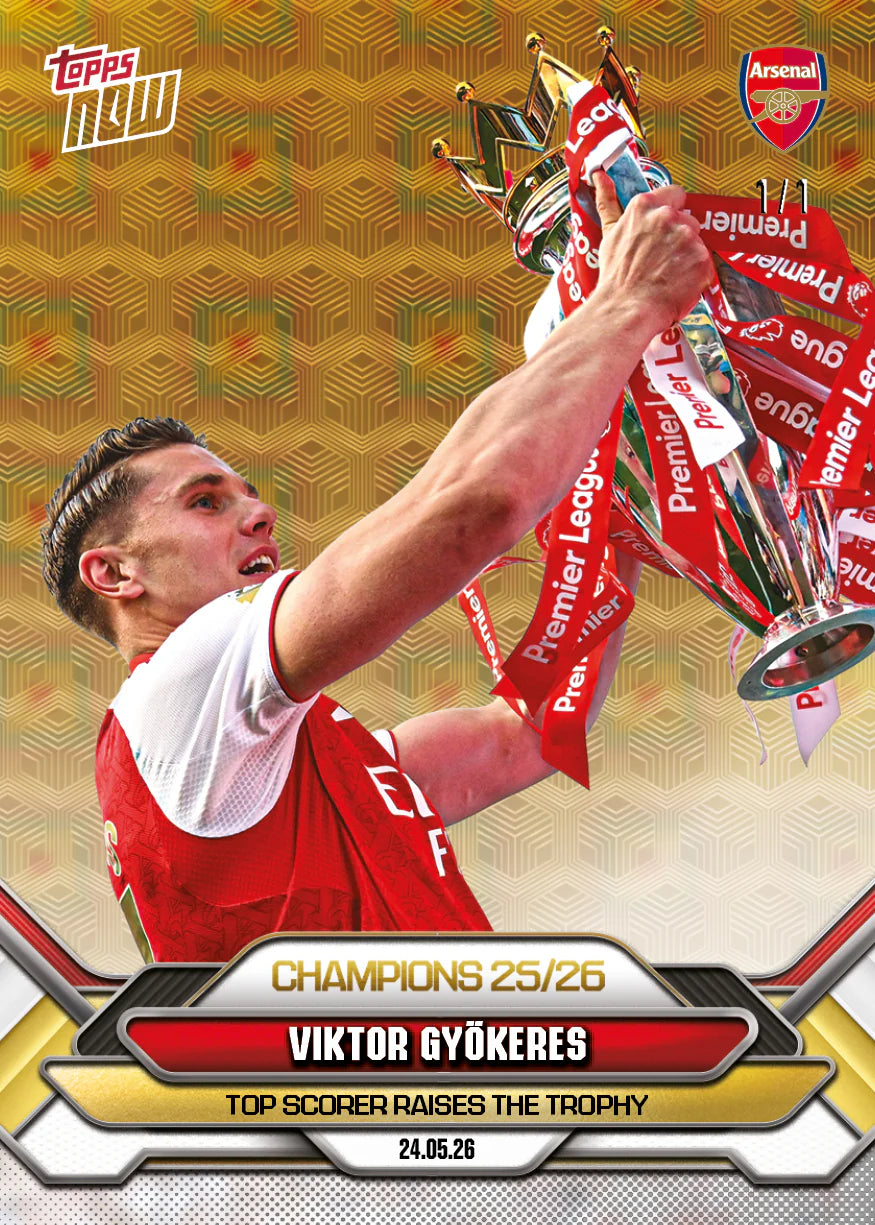 [5/31限時預購] Viktor Gyökeres - 2025-26 Arsenal FC Topps NOW® - Card 3