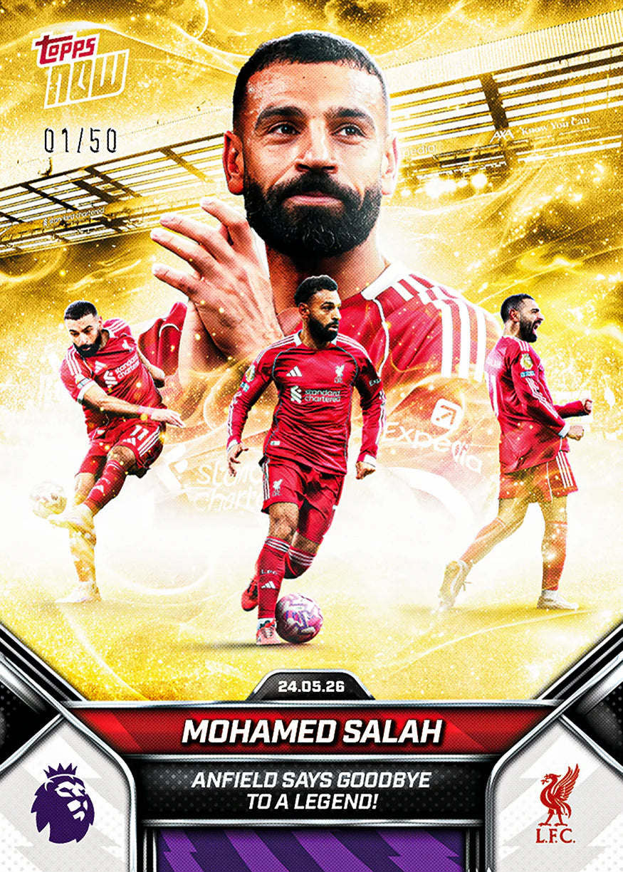 [6/2限時預購] Mohamed Salah - 2025-26 Premier League Topps NOW® - Card 203