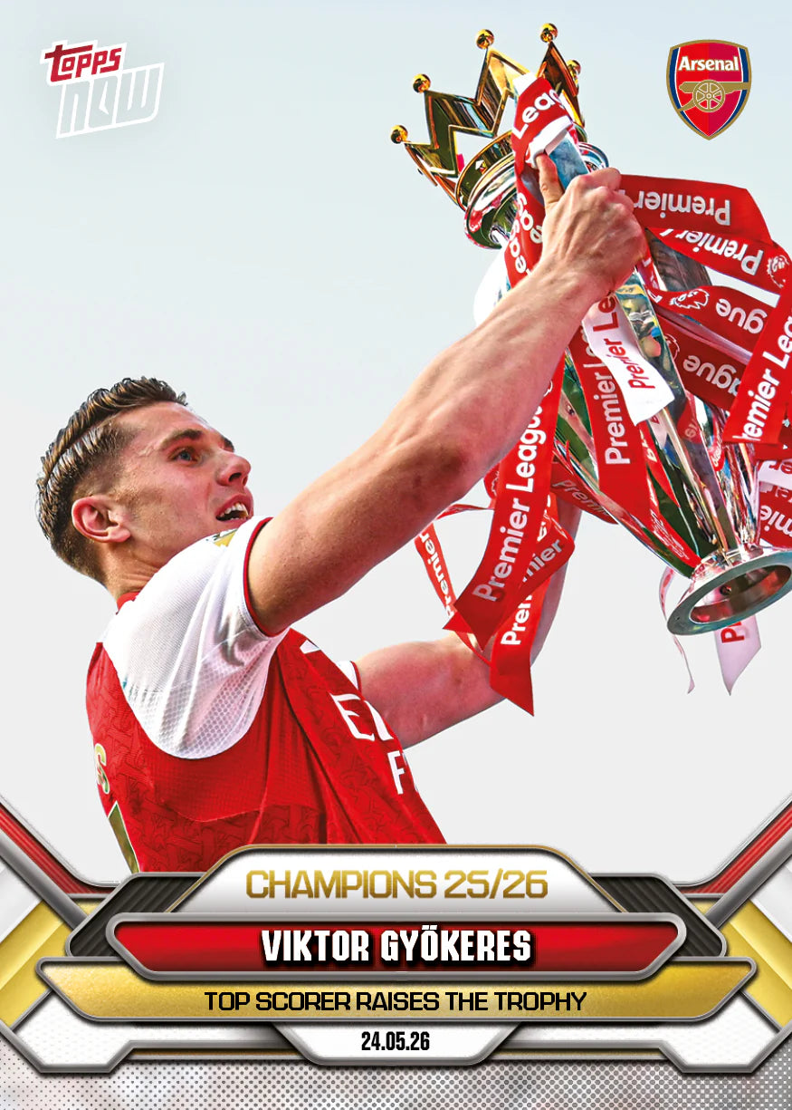 [5/31限時預購] Viktor Gyökeres - 2025-26 Arsenal FC Topps NOW® - Card 3