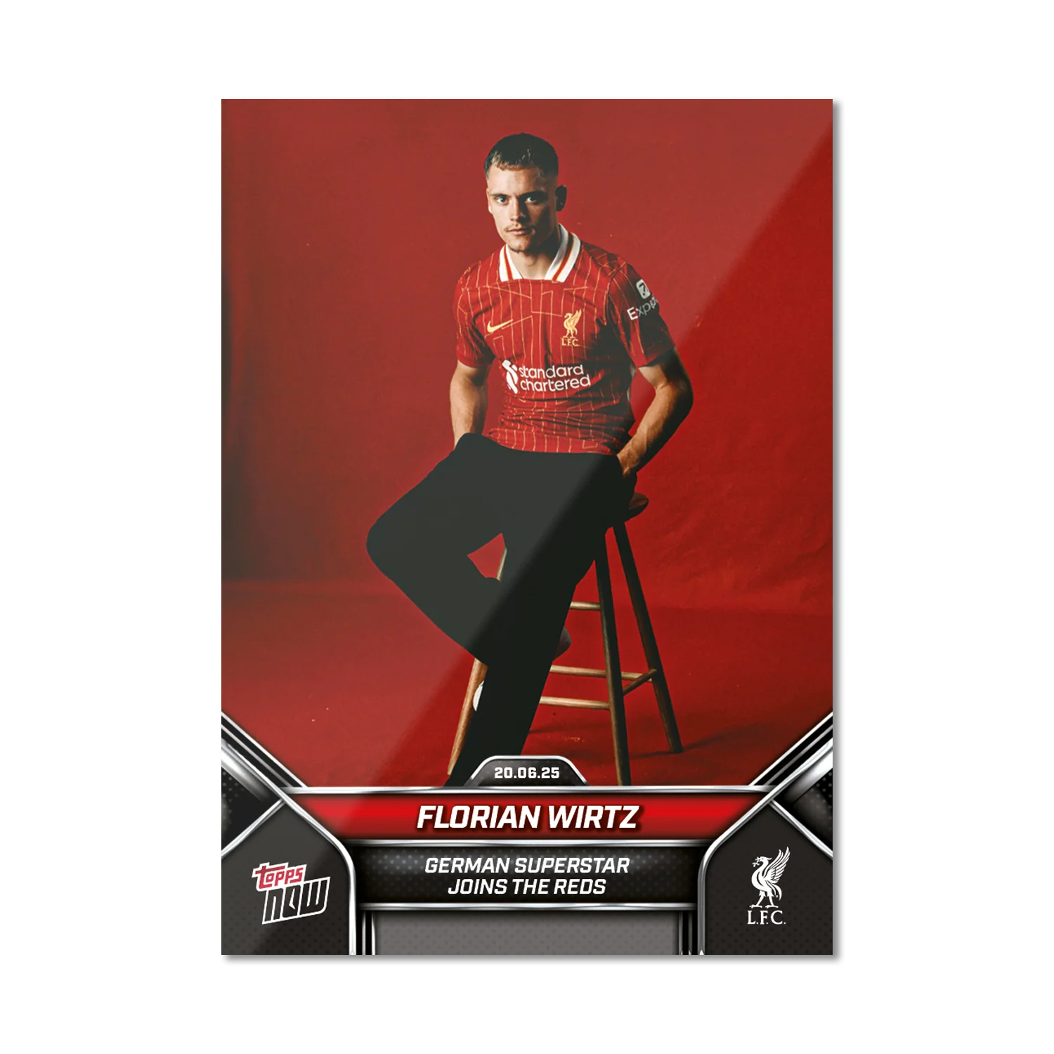 ToppsNow | Florian Wirtz | 2024-25 Liverpool | Card 1