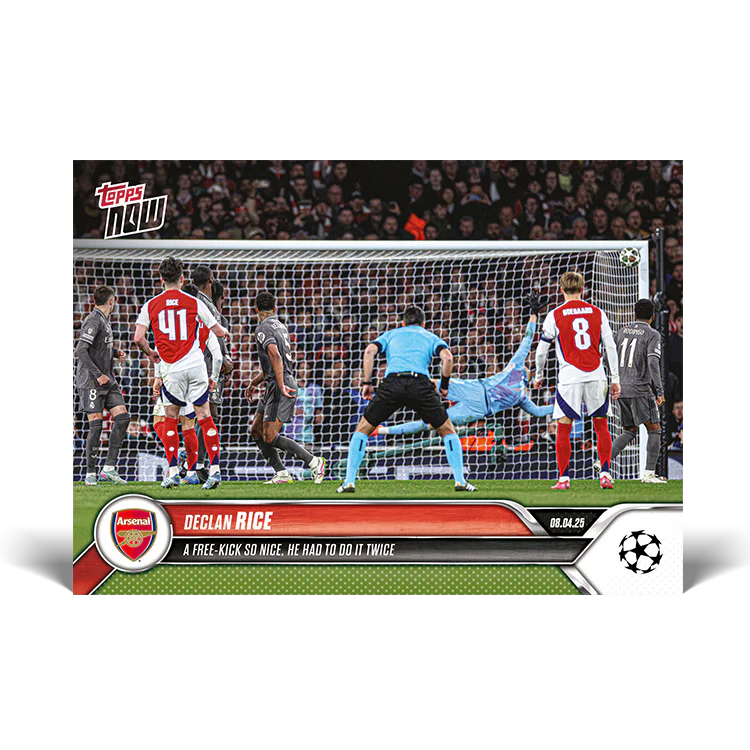 ToppsNow | Declan Rice | 2024-25 UCL | Card 130