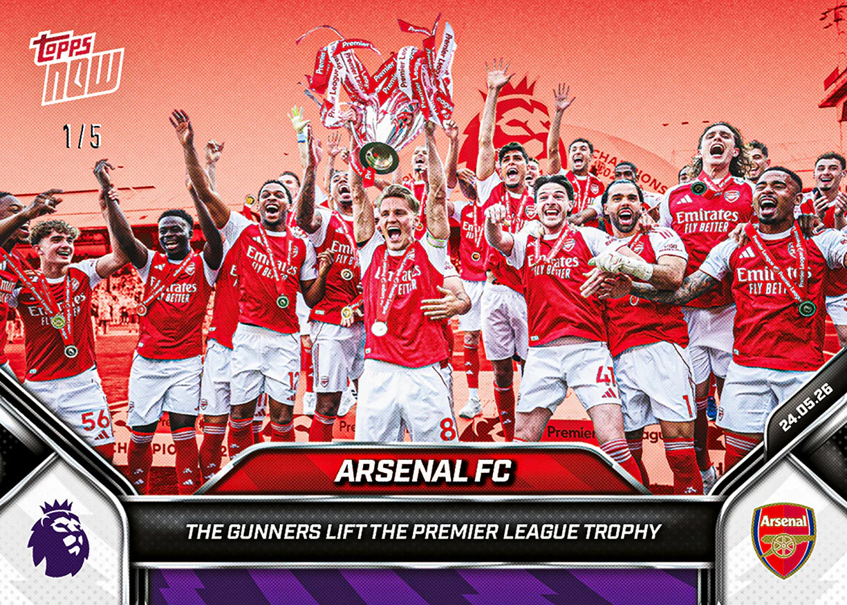 [6/2限時預購] Arsenal FC - 2025-26 Premier League Topps NOW® - Card 200
