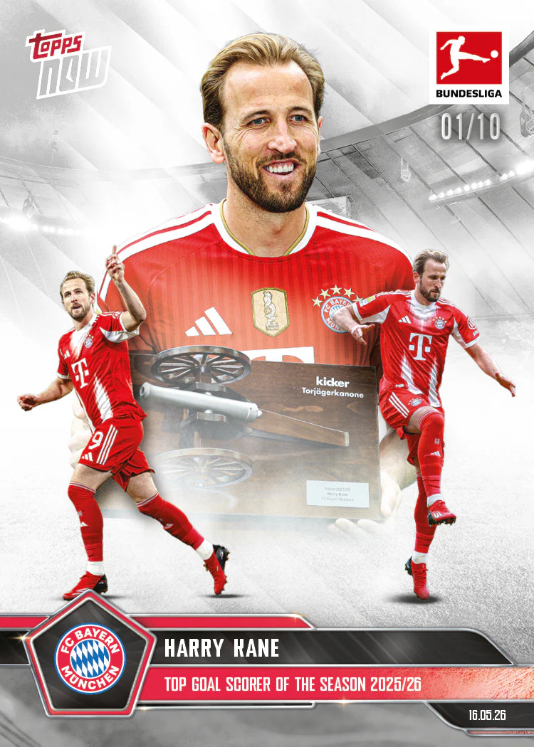 [5/26限時預購] Harry Kane 2025-26 Bundesliga Topps NOW® - Card 194