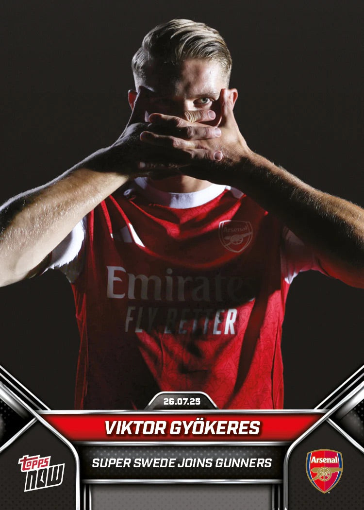 ToppsNow | Viktor Gyökeres | 2025 Arsenal FC | Card 2