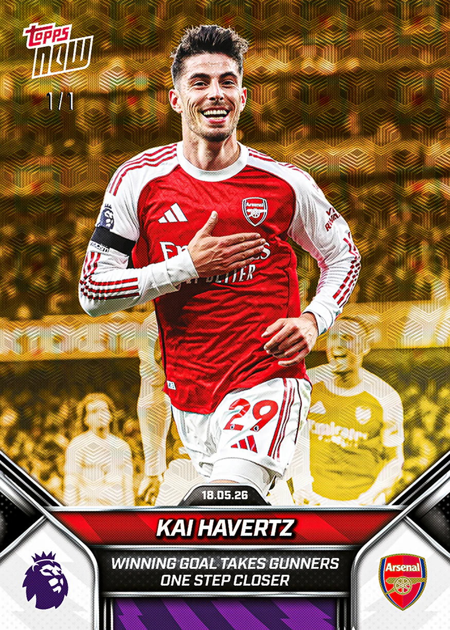 [5/25限時預購] Kai Havertz 2025-26 Premier League Topps NOW® - Card 197