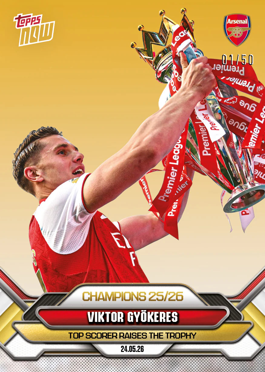 [5/31限時預購] Viktor Gyökeres - 2025-26 Arsenal FC Topps NOW® - Card 3
