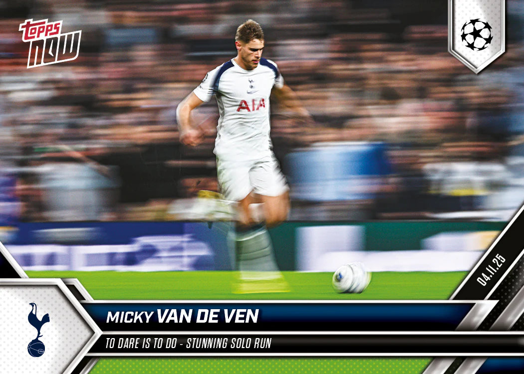 ToppsNow | Micky van de Ven | 2025-26 UCL | Card 42