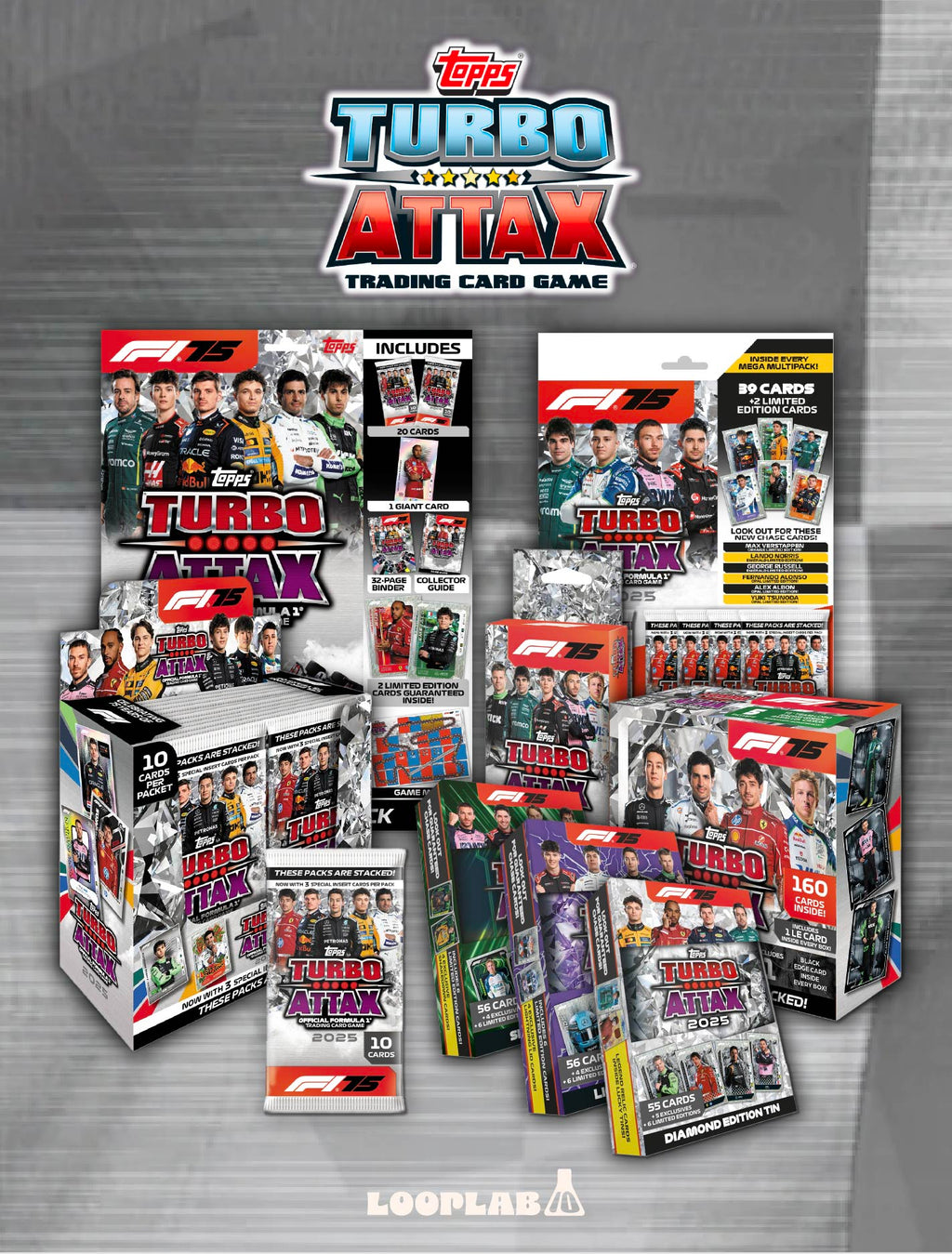 Topps Turbo Attax Formula 1 Trading Cards Sealed In Tin - 35 Cards + 1 Topps Turbo Attax Formula 1 Trading Cards Sealed In Tin - 35 Cards + 1