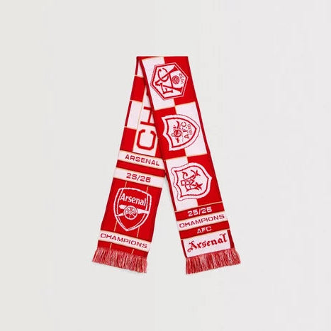 Arsenal Champions 25/26 Scarf