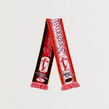 Arsenal Champions 25/26 Gothic Trophy Scarf