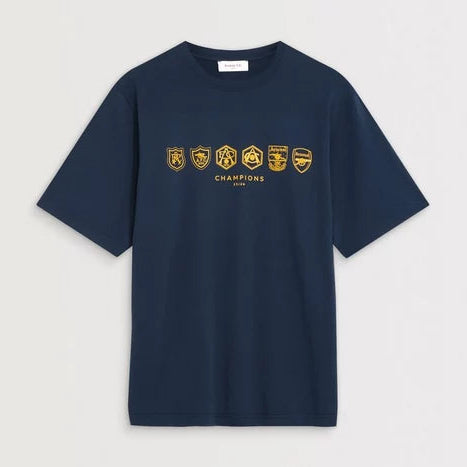 Arsenal Where We Belong 25/26 Navy Crew T-Shirt