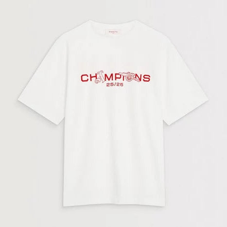 Arsenal Champions Squad 25/26 White Crew T-Shirt