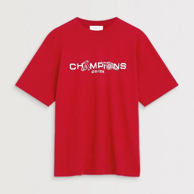 Arsenal Champions Squad 25/26 Red Crew T-Shirt
