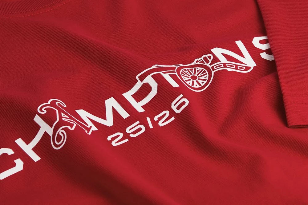 Arsenal Champions Squad 25/26 Red Crew T-Shirt