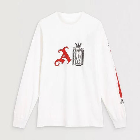Arsenal Champions Trophy 25/26 White Long Sleeved T-Shirt